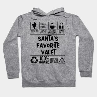 Santa's Favorite Valet Santa Claus Hoodie